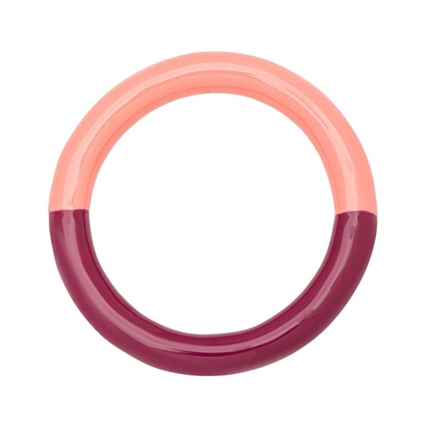 Double color ring size 52 – ring – burnt coral/plum - Afbeelding 3