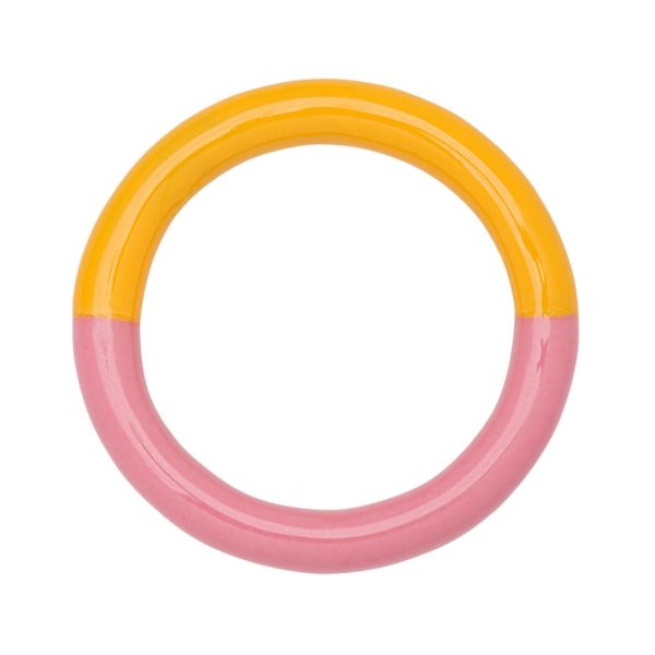 Double color ring size 57 – ring – rose/sunflower - Afbeelding 3
