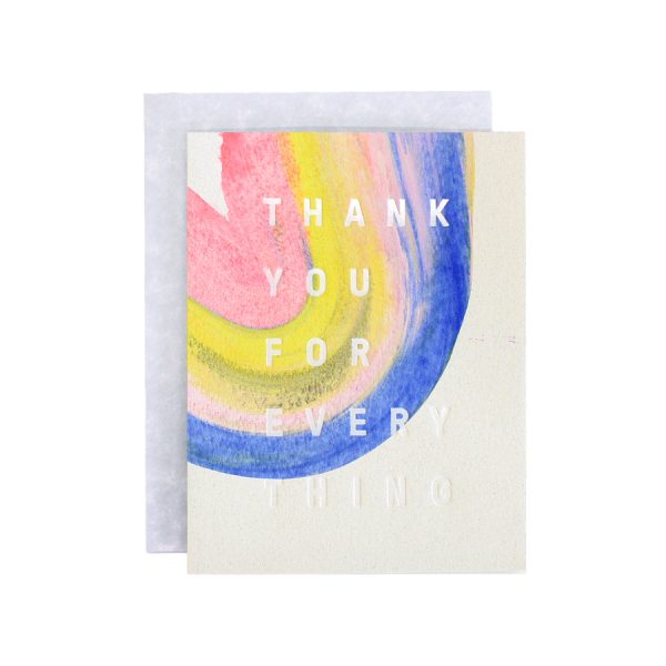 Rainbow Thank You - wenskaart - Afbeelding 3