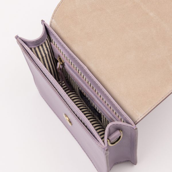 Audrey mini - handtas - lavender classic leather - Afbeelding 6