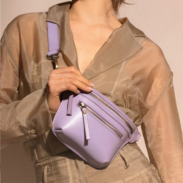 Beck’s bumbag – handtas – lavender classic leather - Afbeelding 2