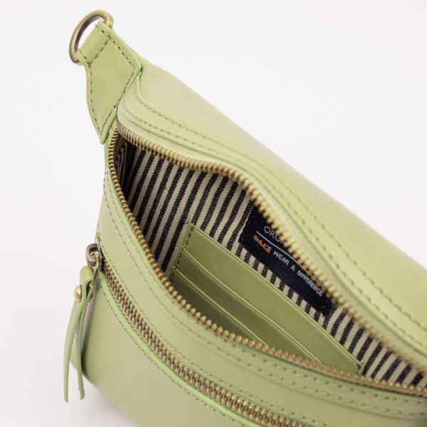 Beck's bumbag - handtas - tea green classic leather - Afbeelding 3