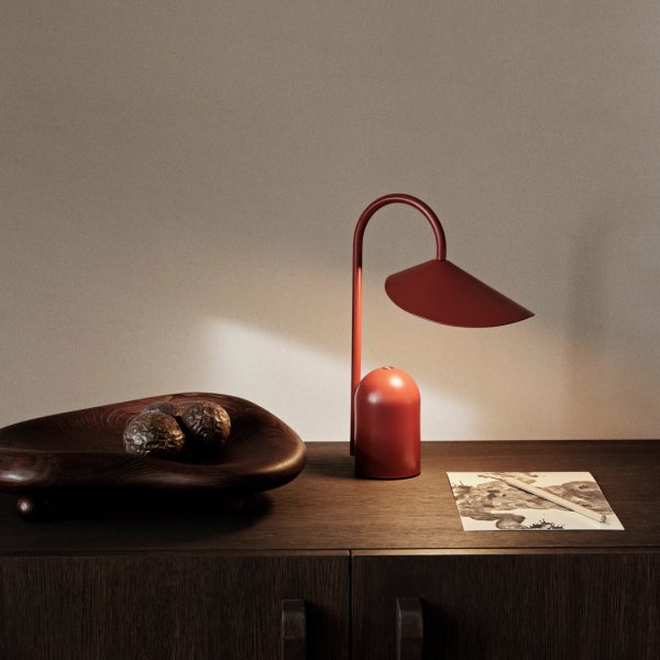 Arum portable lamp - tafellamp - oxide red