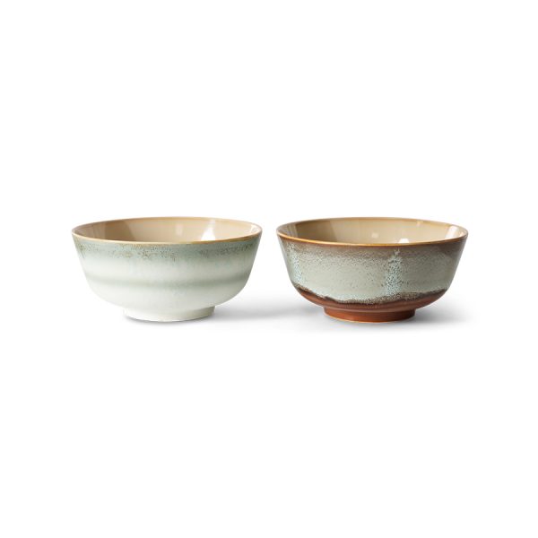 70s ceramics ramen bowl - kom - verge - Afbeelding 2