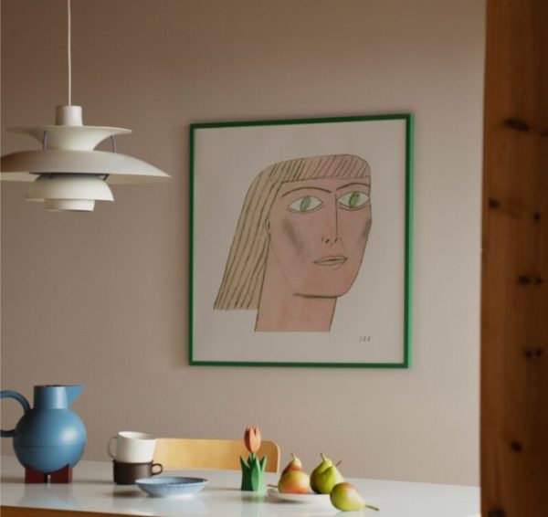 Green lady 50x50cm - poster
