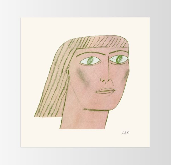 Green lady 50x50cm - poster - Afbeelding 2