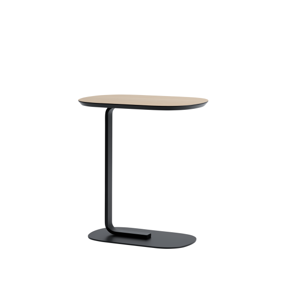 Relate side table low H60,5cm - bijzettafel - oak/black